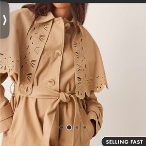 Miss Selfridge Tan Trench Coat